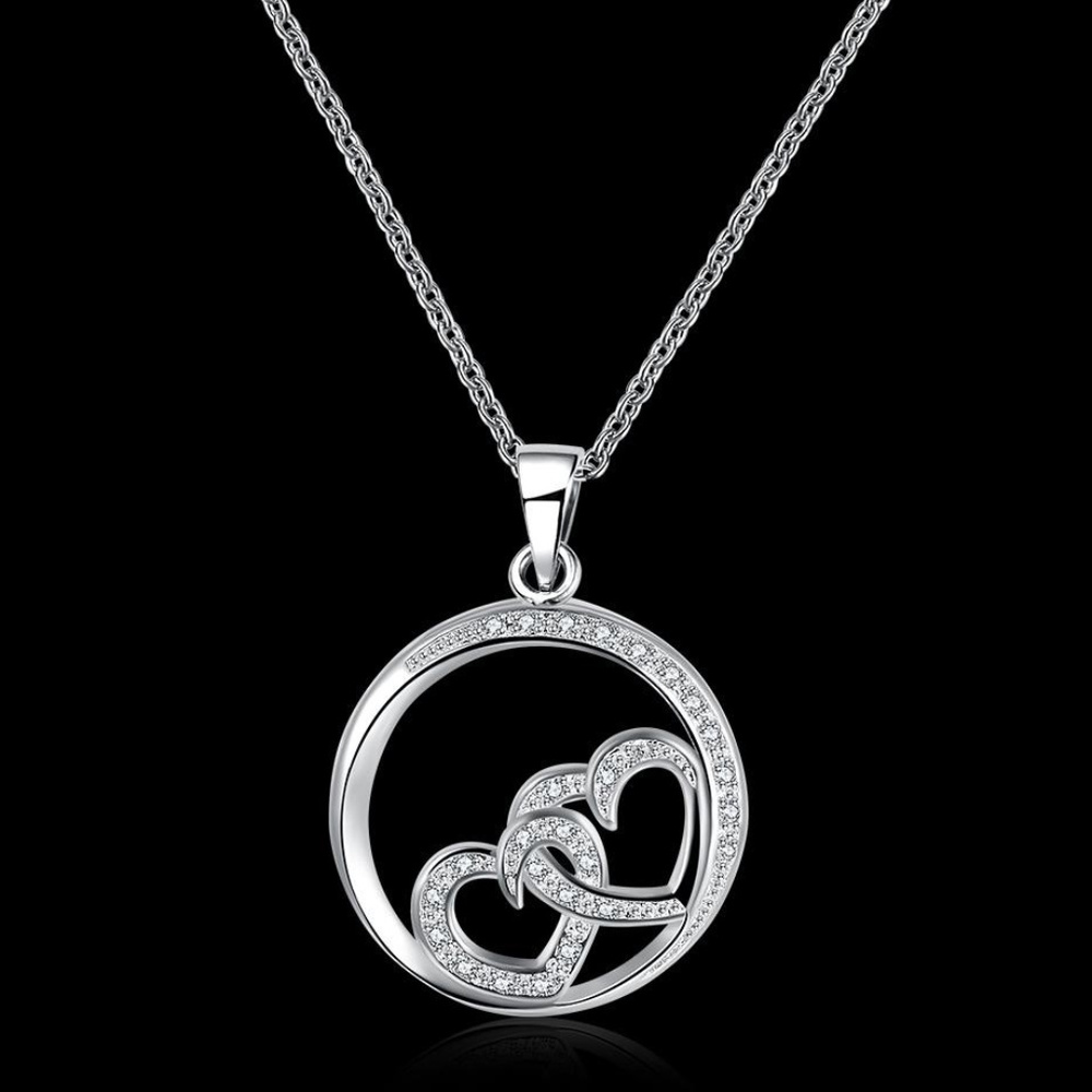BRAND NEW ** Beautiful Double White Topaz Inlay Necklace